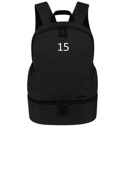 Beflockung Rucksack Nummer, einfarbig