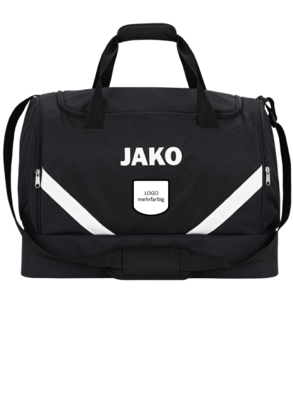 Beflockung Tasche Vereinslogo, mehrfarbig